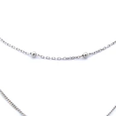 925 Ayar Toplu Çiçek Şekilli Gümüş Kolye GK-274 thumbnail 4