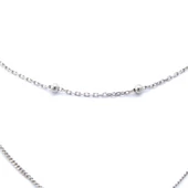 Gümüş Zincir Dorika Toplu Kombin Kolye -  GK-273 thumbnail 3