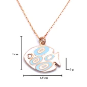 Balık Rose Gümüş Kolye GK-221 thumbnail 4