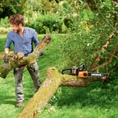 Worx Wg384e 40Volt 2.0Ah Li-İon 35Cm Profesyonel Şarjlı Kömürsüz Zincirli Testere - 10
