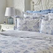 Karaca Home Parisien Çift Kişilik Percale Nevresim Takımı Mavi - 3
