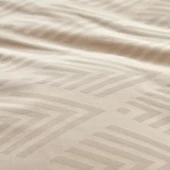 Karaca Home White Collection Lush Çift Kişilik Jakar Saten Nevresim Takımı Bej - 7