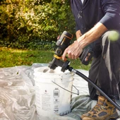 WORX WX020 20Volt 4.0Ah. Li-ion Tek Akülü Kömürsüz Devir Ayarlı Boya Tabancası + 4 Parça Yedek Nozul/Meme - 9
