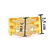 Kaburga Bilezik 22 Ayar Altın Kaplama Kelepçe KB-113 thumbnail 6