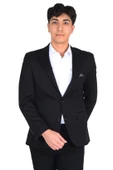 Cengiz İnler Poti Kareli Kırlangıç Yaka Slim Erkek Ceket - 4