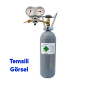 Kasweld 2104 Serisi Karbondioksit CO2 Gaz Basınç Düşürücü Çift Manometreli Tüp Regülatör Kaliteli - 4