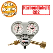 Kasweld 2104 Serisi Karbondioksit CO2 Gaz Basınç Düşürücü Çift Manometreli Tüp Regülatör Kaliteli - 1