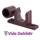 90 Adet Mobilya Dolap Kapak Plastik Çıt Çıt Kahverengi thumbnail 2