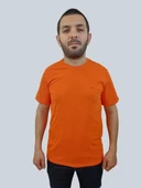 Erkek Sport Sıfır Yaka Oranj Tişört - 1