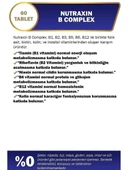 Nutraxin B Complex Vitamin 60 Kapsül - 3