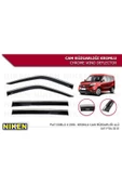 Fiat Doblo 2010-2022 Kromlu Cam Rüzgarlığı - 1