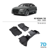 Audi A3 / S3 Sedan 2015-2020 7D Havuzlu Paspas - 1