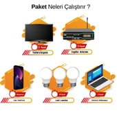 Teknovayon Arge Güneş Enerjisi Bağ Evi Solar Paketi 600W 12V Modifiye Sinüs İnverter 170W 12V Güneş Paneli 100Ah 12V Jel Akü - 2