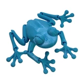 3D Hareketli Kurbağa Figürlü Oyuncak - Mavi thumbnail 6