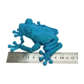 3D Hareketli Kurbağa Figürlü Oyuncak - Mavi thumbnail 8