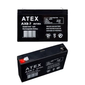 ATEX 6 VOLT - 7 AMPER AKÜ (150 X 50 X 94 MM) - 1