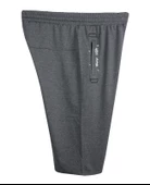 Erkek Büyük Beden 115-154 Kilo Arası İçin Uygun Nakışlı Penye Kapri Antrasit - 2