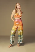 Pijama Takım 1507 Pantolon Büstiyer Sabahlık 3'lü Takım - 4