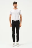 Erkek Sknny Fit Jogger Kot Pantolon Siyah - 8