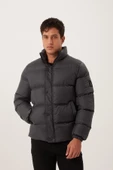 Erkek Regular Fit Şişme Mont  Füme - 11