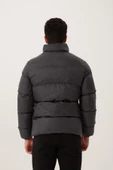 Erkek Regular Fit Şişme Mont  Füme - 4
