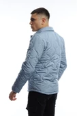 Erkek Regular Fit Kapitone Mont Mavi - 5