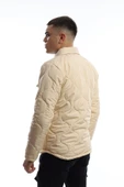 Erkek Regular Fit Kapitone Mont Ekru - 5