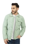 Erkek Regular Fit Kapitone Mont Yeşil - 1