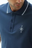 Erkek Polo Yaka Regular Fit T-Shirt Petrol - 10