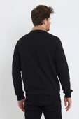 Erkek 2 İplik Pamuklu Regular Fit Polo Sweat Siyah Gömlek - 9