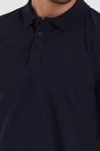 Erkek Regular Fit Polo Yaka Nakışlı T-shirt  Lacivert - 4