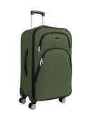 Büyük Boy 4 Teker Kumaş Valiz Haki 1081 thumbnail 1