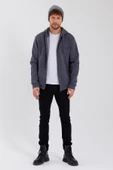 Age Of State Nakışlı Fermuarlı 3 İplik Sweatshirt Antrasit - 3