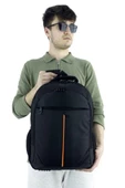 3 Bölmeli Sırt Çantası (Laptop Bölmeli) Siyah-Turuncu 5151 - 5