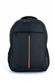 3 Bölmeli Sırt Çantası (Laptop Bölmeli) Siyah-Turuncu 5151 - 1