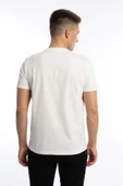 Erkek Golf Nakışlı Regular Fit Basic Tişört Beyaz - 3