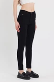 Kadın Gabardin Kumaş Pantolon Siyah - 9