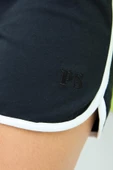 Kadın PS Nakışlı Polo T-Shirt / Şort Takım Siyah thumbnail 4