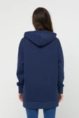 Ünisex Fermuarlı Sweatshirt  İndigo - 8