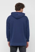 Ünisex Fermuarlı Sweatshirt  İndigo - 3