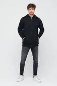 Ünisex Fermuarlı Sweatshirt  Siyah thumbnail 2