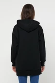 Ünisex Fermuarlı Sweatshirt  Siyah thumbnail 4