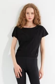 Kadın T-shirt Siyah thumbnail 5