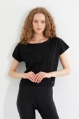 Kadın T-shirt Siyah thumbnail 10