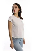 Kadın Bisiklet Yaka Game Over Kedi Baskılı Regular Fit Tişört Beyaz - 3
