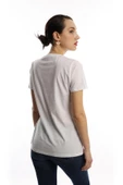 Kadın Bisiklet Yaka Minimal Project Baskılı Regular Fit Tişört Beyaz - 3