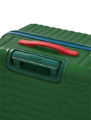 Büyük Ve Kabin Boy 2'li Valiz Seti %100 Polikarbon Valiz 4x2 Teker Yeşil 1088 thumbnail 5