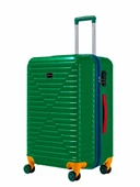 Orta Ve Kabin Boy 2'li Valiz Seti %100 Polikarbon Valiz 4x2 Teker Yeşil 1088 thumbnail 9