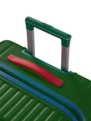 Büyük Ve Kabin Boy 2'li Valiz Seti %100 Polikarbon Valiz 4x2 Teker Yeşil 1088 thumbnail 6