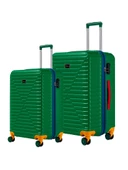 Orta Ve Kabin Boy 2'li Valiz Seti %100 Polikarbon Valiz 4x2 Teker Yeşil 1088 thumbnail 1